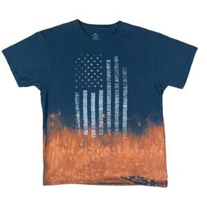 Rustic American Flag T Shirt